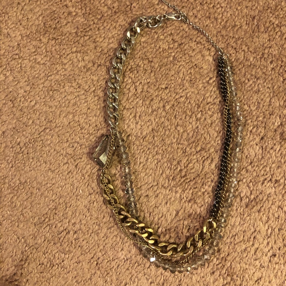 Mixed Metals Chunky Necklace